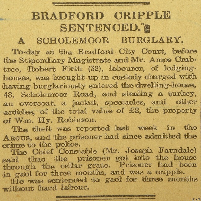 Scholemoor burglay 1907.