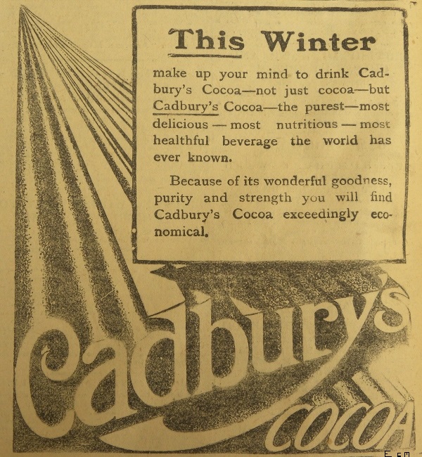 Cocoa advert 1907.