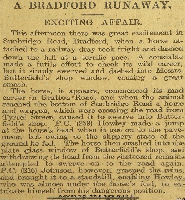 A Bradford runaway an exciting affair. 1907.