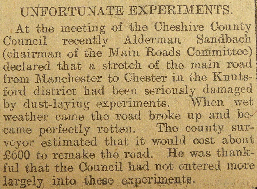 A Council experiment 1907.