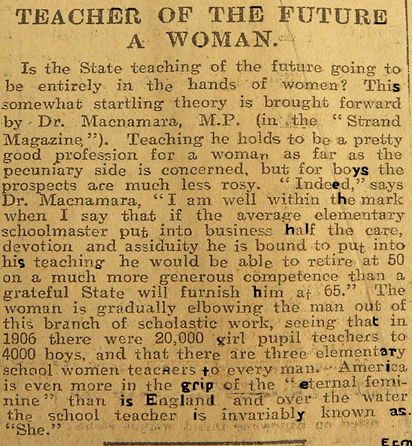 Women are the best Teachers 1907.