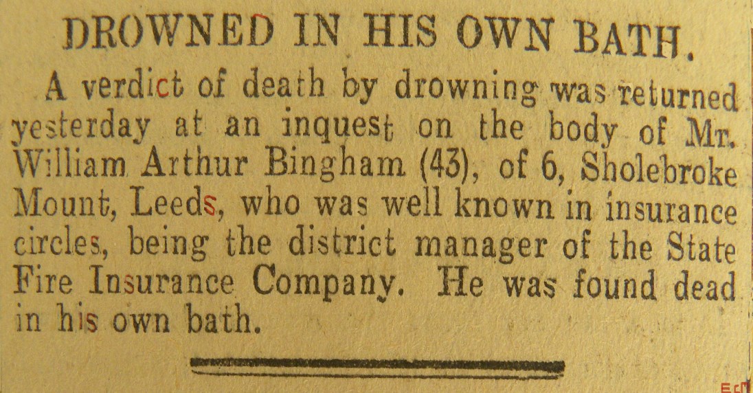 Death by Drowning 1907.