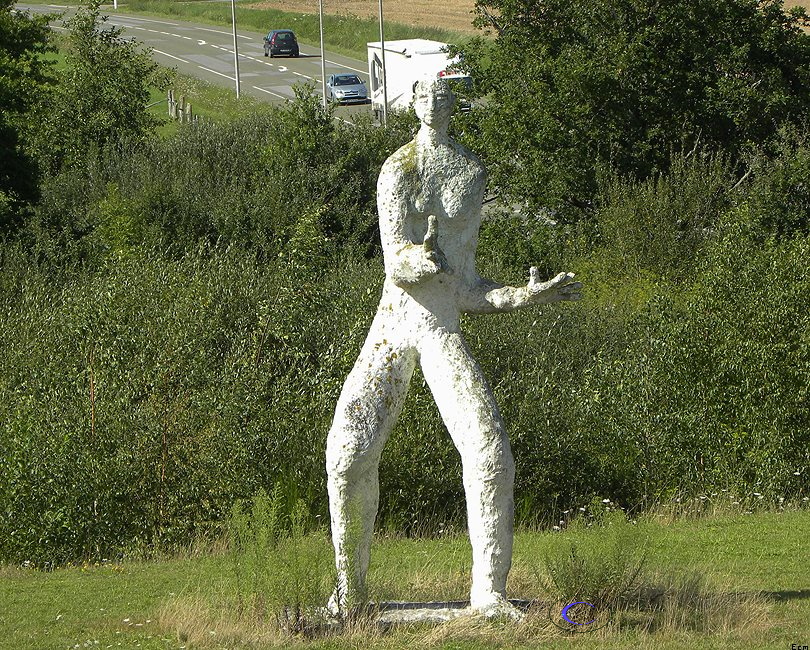 Statues in A quiet field in France. 2014
